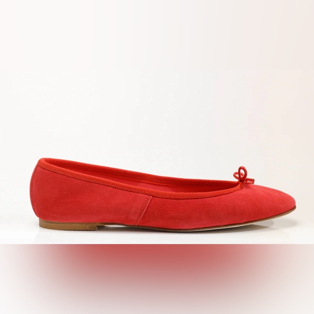 Lolo Ballerina Capri Ballerina Suede Rosso Flats